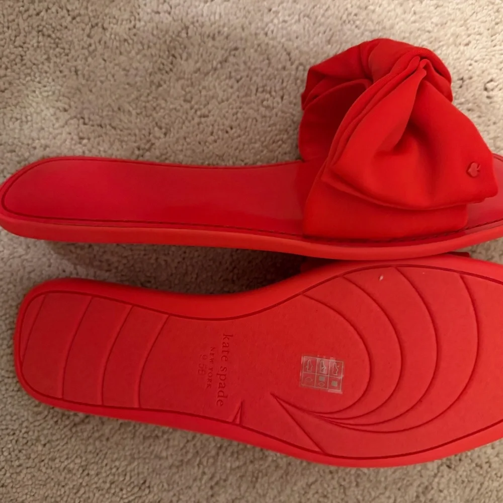Kate Spade New York “Bikini” Slide Sandals Ponderosa Red - NWT - Size 9.5